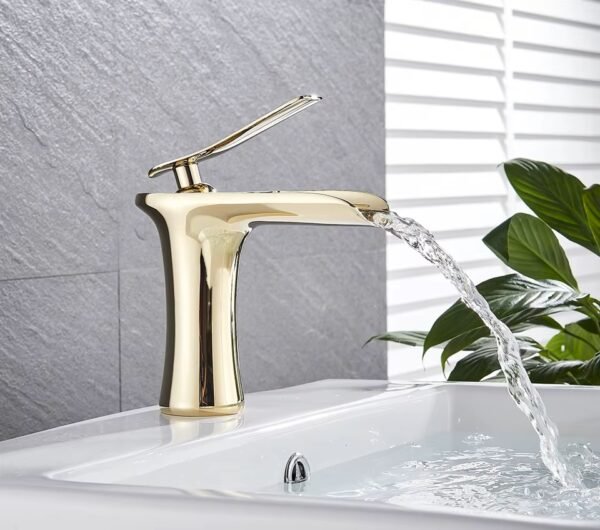 Basin Faucets Waterfall Bathroom Faucet Single handle - Image 5