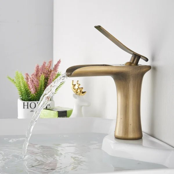 Basin Faucets Waterfall Bathroom Faucet Single handle - Image 16