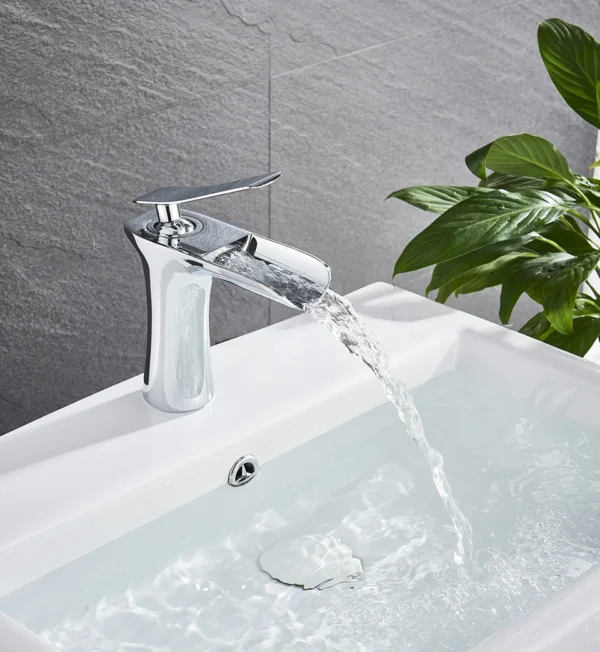 Basin Faucets Waterfall Bathroom Faucet Single handle - Image 13
