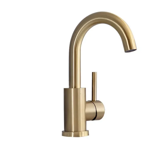 Brushed Gold Bathroom Basin Faucet – Timeless Elegance and Functionality - Image 10
