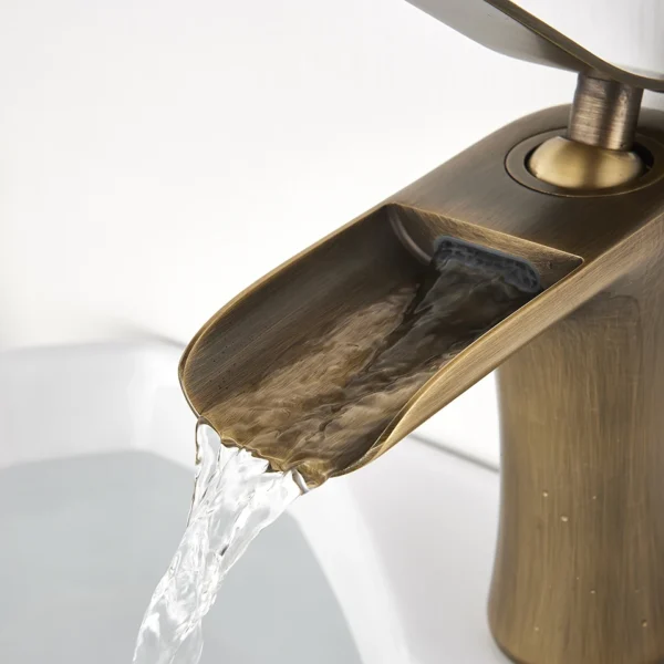 Basin Faucets Waterfall Bathroom Faucet Single handle - Image 2