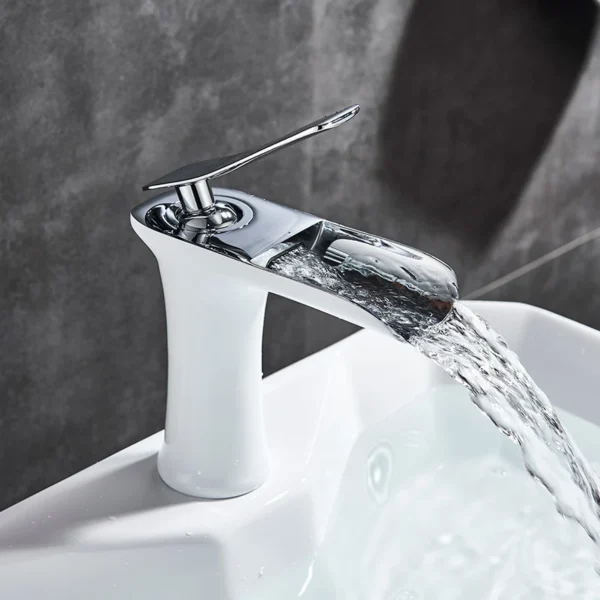Basin Faucets Waterfall Bathroom Faucet Single handle - Image 7