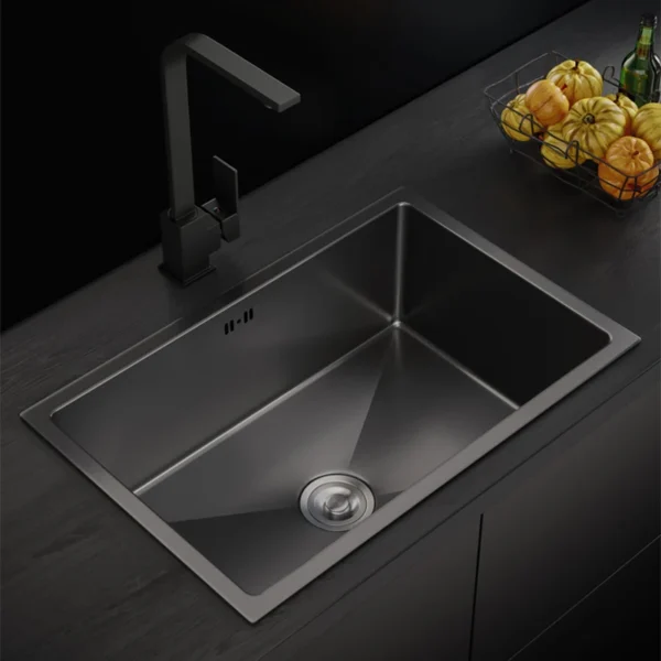 Dark Gray 304 Stainless Steel Undermount Kitchen Sink