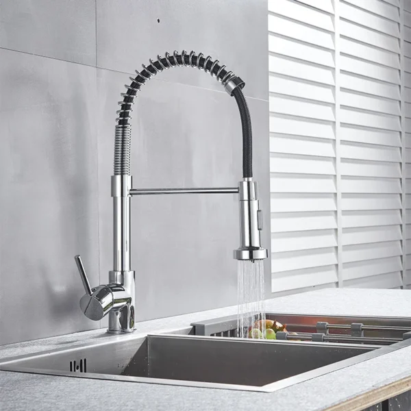 Pull-Down Kitchen Faucet with Dual Modes - Image 3