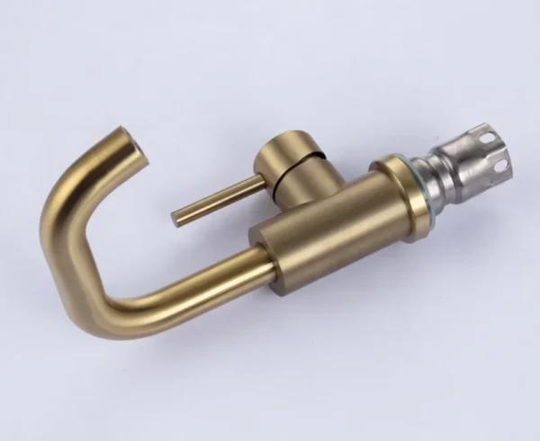 Brushed Gold Bathroom Basin Faucet – Timeless Elegance and Functionality - Image 5