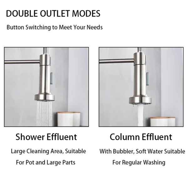 Pull-Down Kitchen Faucet with Dual Modes - Image 7
