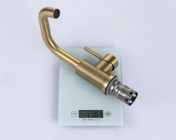 Brushed Gold Bathroom Basin Faucet – Timeless Elegance and Functionality - Image 6