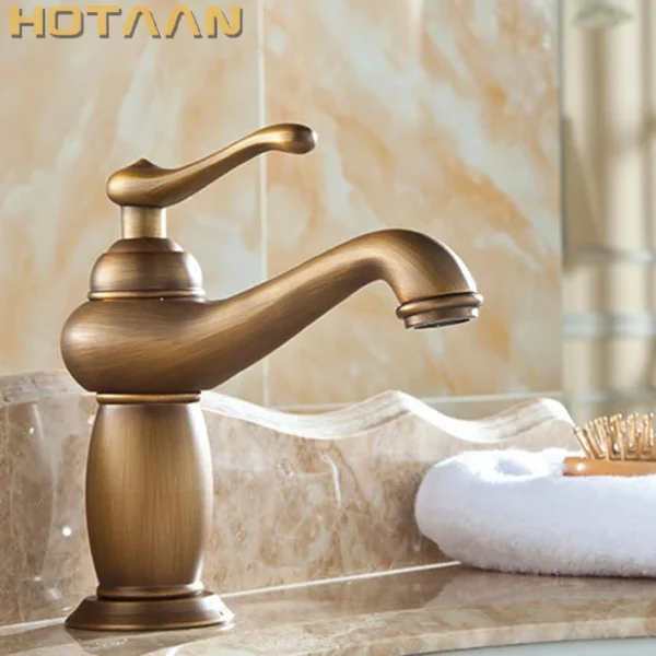 Antique Bronze Brass Bathroom Basin Faucet – Luxury European Style Mixer Tap