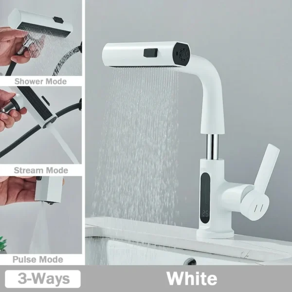 Temperature Digital Display Basin Faucet – Modern Functionality with a Sleek Design - Image 4