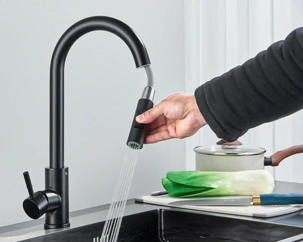 Quyanre Brushed Gold Kitchen Faucet – Premium Style and Functionality - Image 11