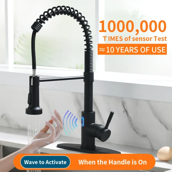 Touchless LED Light Kitchen Faucet – Smart Motion Sensor Technology - Image 2