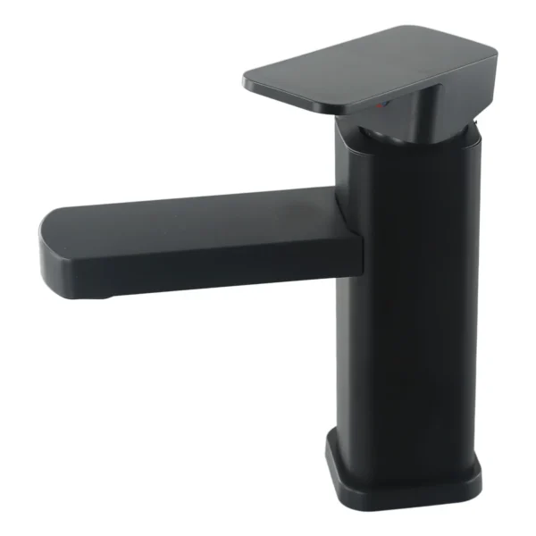    Square Base Black Bathroom Faucet – Elegance and Practicality Combined - Image 2