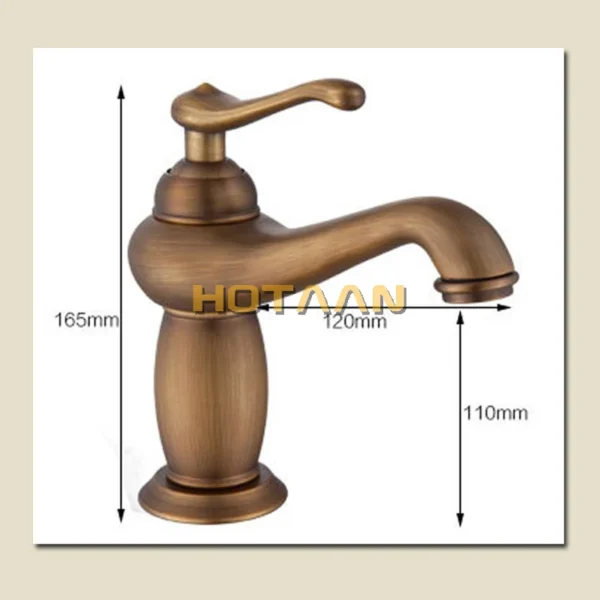 Antique Bronze Brass Bathroom Basin Faucet – Luxury European Style Mixer Tap - Image 5