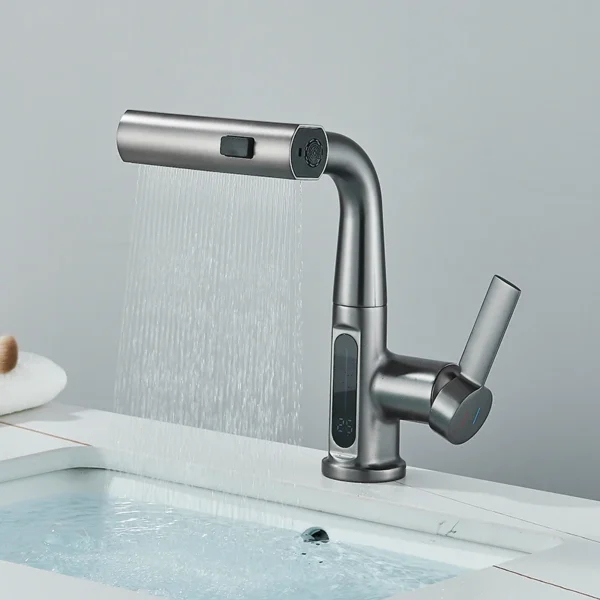 Temperature Digital Display Basin Faucet – Modern Functionality with a Sleek Design - Image 7