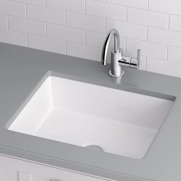 Miseno MNO1713RU 19-7/8" Rectangular Undermount Bathroom Sink with Rear Overflow – Elegant Sink Design