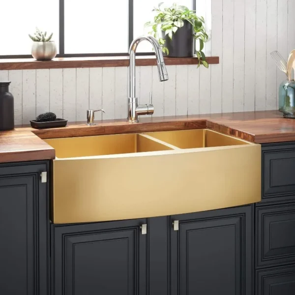 36" Farmhouse Double Basin Stainless Steel Kitchen Sink - Image 3