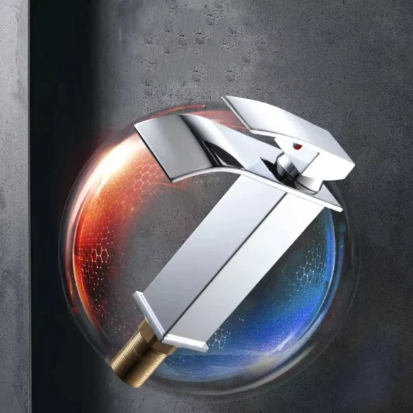  Copper Waterfall Basin Faucet – Sleek Design with Versatile Functionality - Image 7