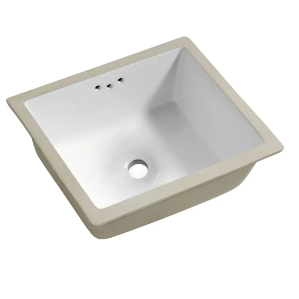 1pc 14-Inch Small Rectangle White Undermount Bathroom Sink – Vanity Under Counter Lavatory - Image 5