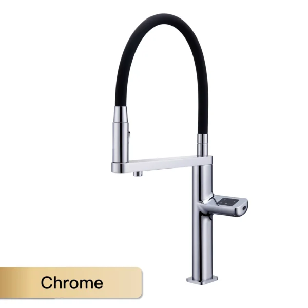 Luxury Grey Kitchen Faucet – Intelligent Touch & Digital Display Design - Image 5