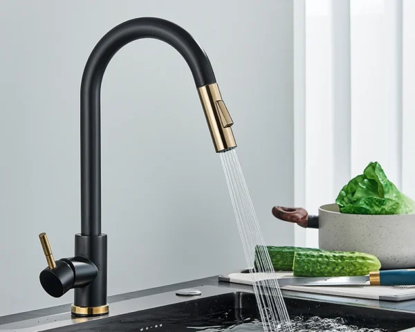 Quyanre Brushed Gold Kitchen Faucet – Premium Style and Functionality - Image 7