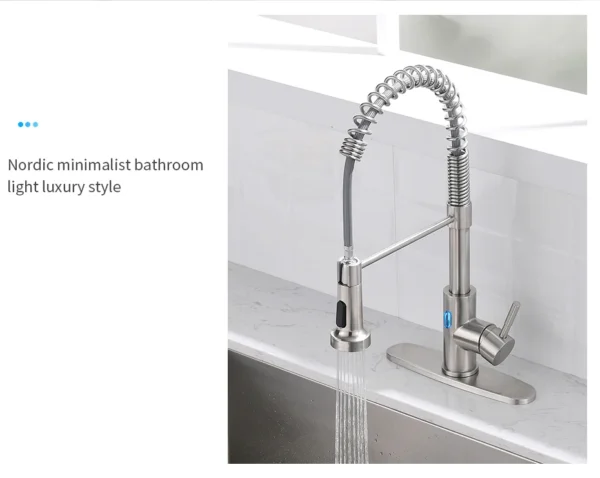Touchless LED Light Kitchen Faucet – Smart Motion Sensor Technology - Image 7