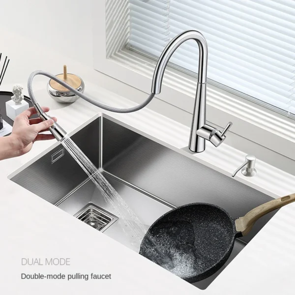 304 Stainless Steel Undermount Embossed Kitchen Sink - Image 3