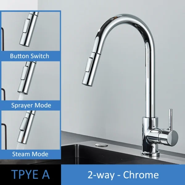 Quyanre Brushed Gold Kitchen Faucet – Premium Style and Functionality - Image 5