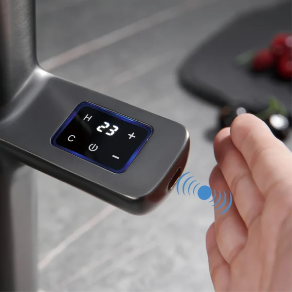 Luxury Grey Kitchen Faucet – Intelligent Touch & Digital Display Design - Image 9