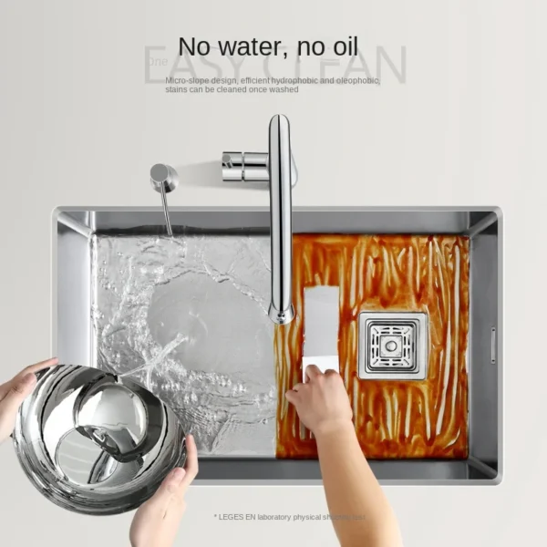 304 Stainless Steel Undermount Embossed Kitchen Sink - Image 7