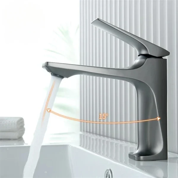 Modern Brass Core Bathroom Sink Faucet – Style Meets Durability