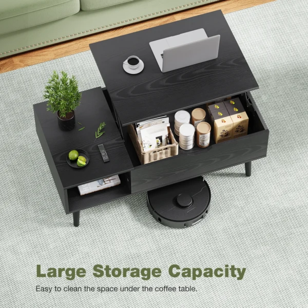 JHK Lift Top Coffee Table – Style, Storage & Function in One - Image 2
