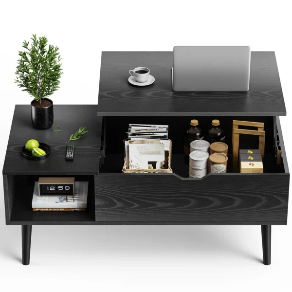 JHK Lift Top Coffee Table – Style, Storage & Function in One - Image 4