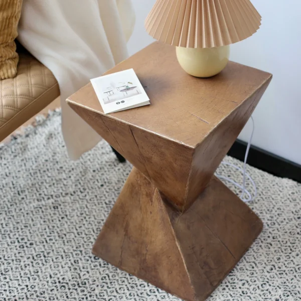 Lightweight Concrete Accent Table – Modern Design for Any Space - Image 2