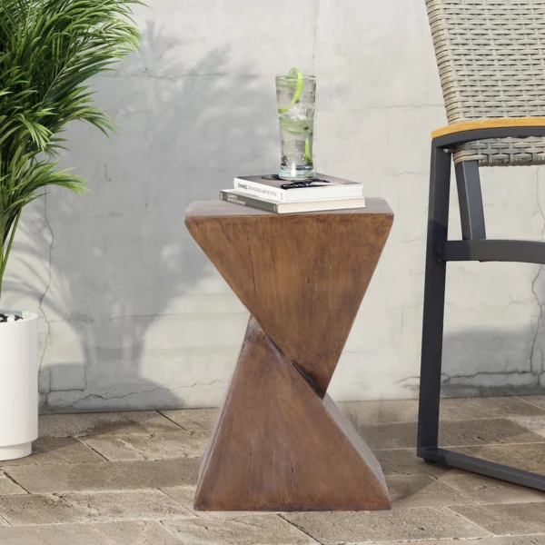 Lightweight Concrete Accent Table – Modern Design for Any Space - Image 5