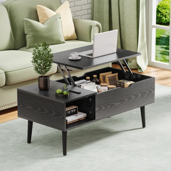 JHK Lift Top Coffee Table – Style, Storage & Function in One - Image 5